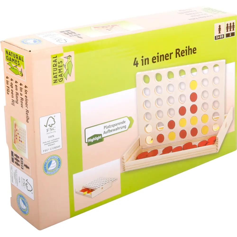 Vedes board game Connect 4 - educational kids game multicolor