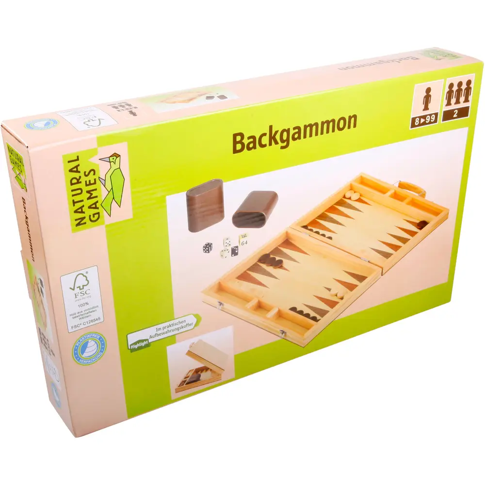 Vedes backgammon deluxe board game 38x22x5cm strategic game