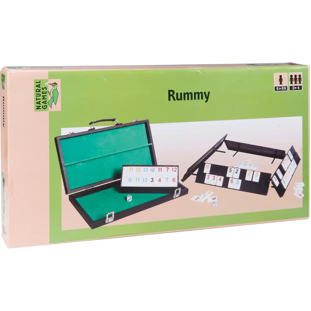 Vedes Rummy travel game in case 106 tiles classic strategy game