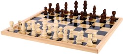 OSA Private Label chess board checkers wooden game board 40x40 cm with chess pieces
