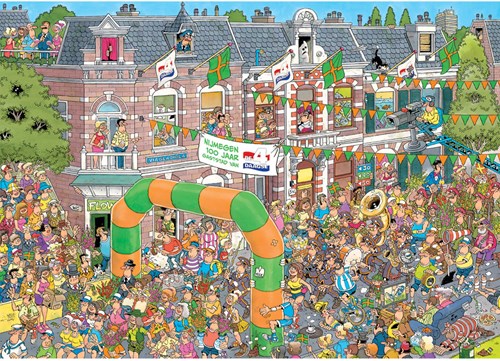 Puzzel 1000 st. JvH Nijmegen 100 jaar gaststad 4Daagse!-2