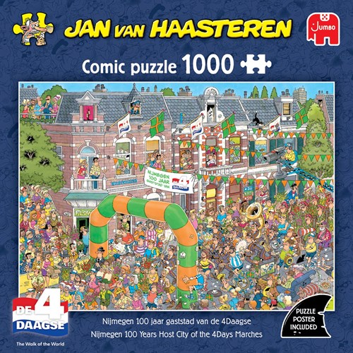 Puzzel 1000 st. JvH Nijmegen 100 jaar gaststad 4Daagse!-3