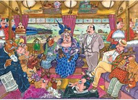 Jumbo puzzle Wasgij Mystery 9 - Great Train Robbery 1000 pieces cartoon-2