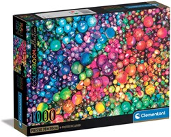 Clementoni puzzle 1000 pieces colorful marbles for adults