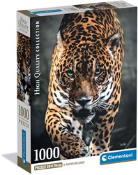 Clementoni puzzle jaguar 1000 pieces compact - adult jigsaw puzzle
