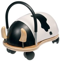 Wheelybug ride-on cow - wooden toy large for kids