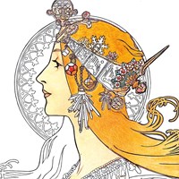Fridolin coloring set coloring pages with frame 15x15 cm Art Nouveau creative-2
