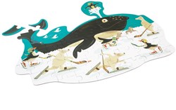 SCRATCH Contour Puzzle - Whale