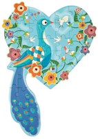 SCRATCH Contour Puzzle - Peacock-2
