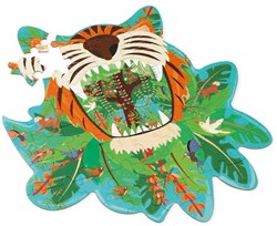 SCRATCH Contour Puzzle - Tiger