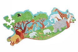 SCRATCH Contour Puzzle - Safari