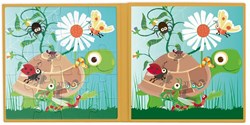Scratch magnetic puzzle book toy garden animals 20 pieces