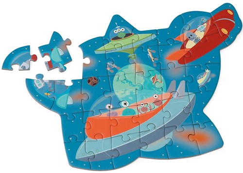 SCRATCH Contour Puzzle - Space