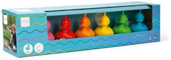SCRATCH Set Of 6 Fairground Ducks - Rainbow