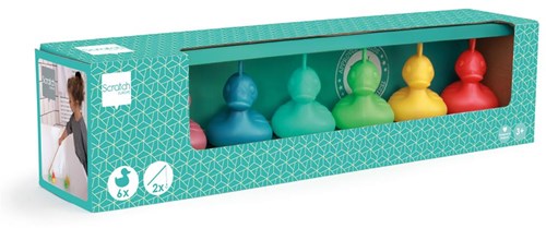 SCRATCH Set Of 6 Fair Ducks - Coral Reef