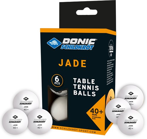 Schildkröt table tennis balls Jade white 6 pieces Poly 40+ quality
