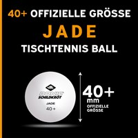 Schildkröt table tennis balls Jade white 6 pieces Poly 40+ quality-2