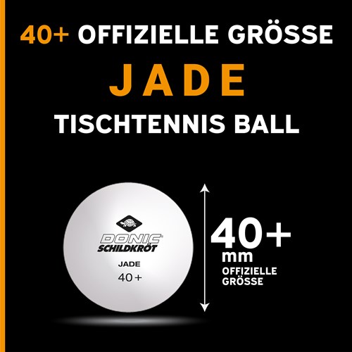 Schildkröt table tennis balls Jade white 6 pieces Poly 40+ quality-2