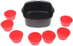 Philips Airfryer baking accessory set L with muffin molds and recipe booklet