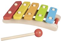 Goki wooden xylophone musical toy with 5 tunes for children