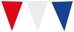 Globos bunting party red-white-blue 10 meters plastic