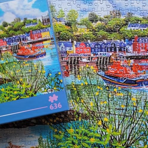 Gibsons jigsaw puzzle Low Tide at Tobermory - 636 pieces - panoramic-3