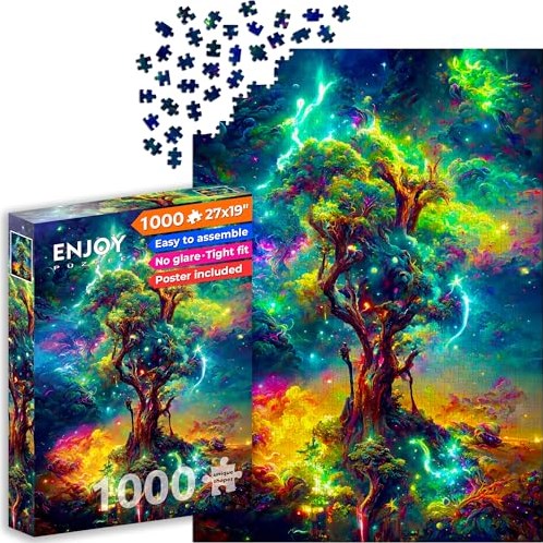 Enjoy Puzzle jigsaw Cosmic Tree of Life 1000 pieces colorful