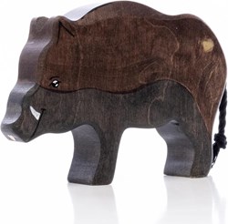 Lilu wooden wild boar forest animal FSC hand-painted toy 13.5cm