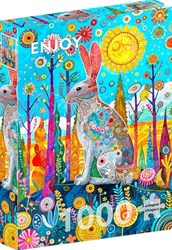 Enjoy Puzzle jigsaw puzzle Hare's Whimsical Land 1000 pieces animals