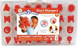 Eduplay alphabet stamp set red - 30 pieces - educational toy