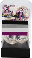 Foam Brain Games dice set Lesbian Flag RPG multicolor