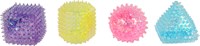 Antistress squeeze shapes toy set of 3 colorful 4cm-2