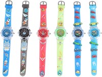 Van Manen kids watch vehicles light blue - analogue toy watch-2