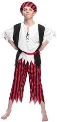 Boland - Kids Pirate Jack Costume - Pirate Dress Up 7-9 Years