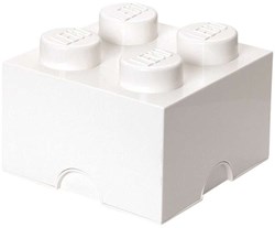 LEGO storage box Brick 4 white - stackable toy box 6 liters