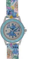 Accutime kids watch Stitch learn to tell time blue analog watch