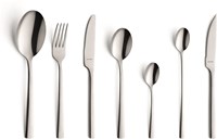 Amefa cutlery set Manille 42-piece silver modern stainless steel complete set