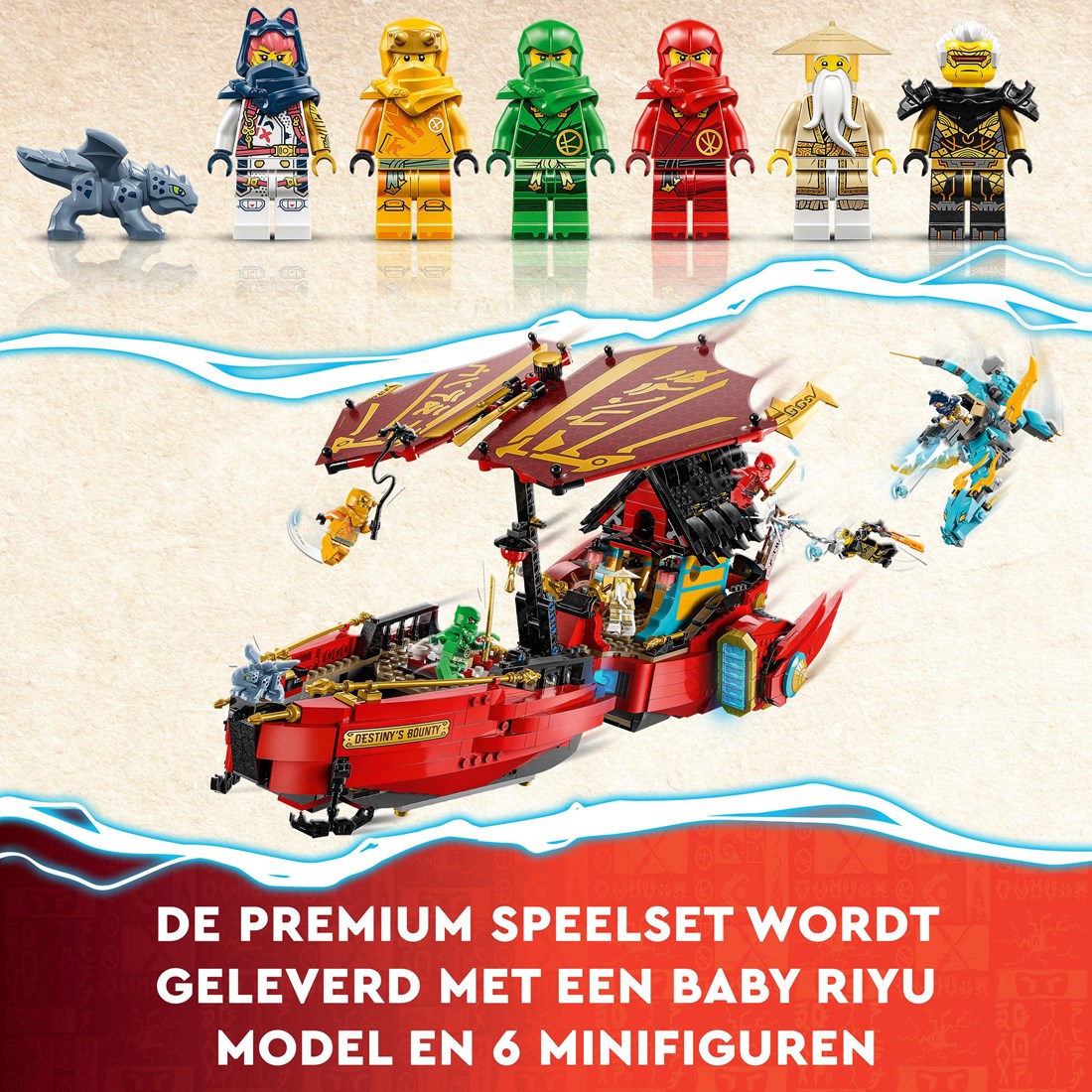 LEGO 71797 NINJAGO Destiny's Bounty race against the clock Set