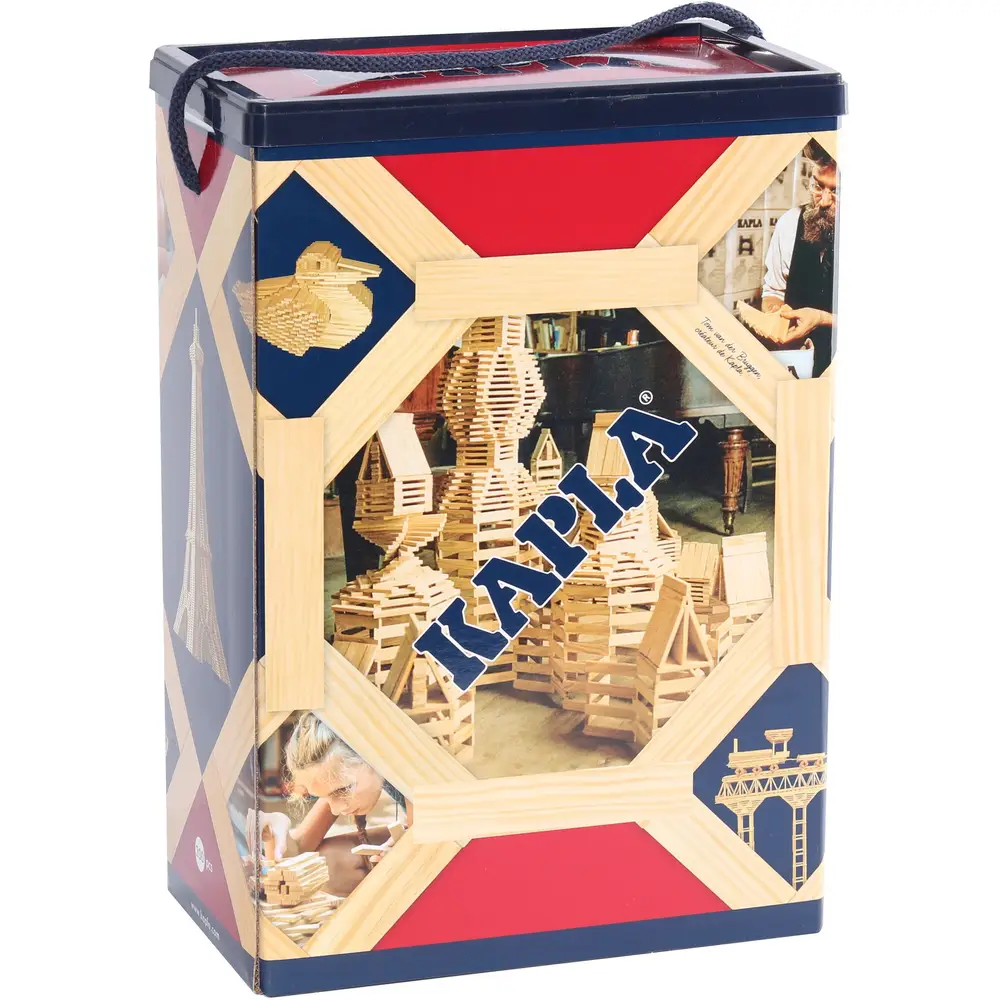 Kapla wooden building blocks set 200 pieces in storage box