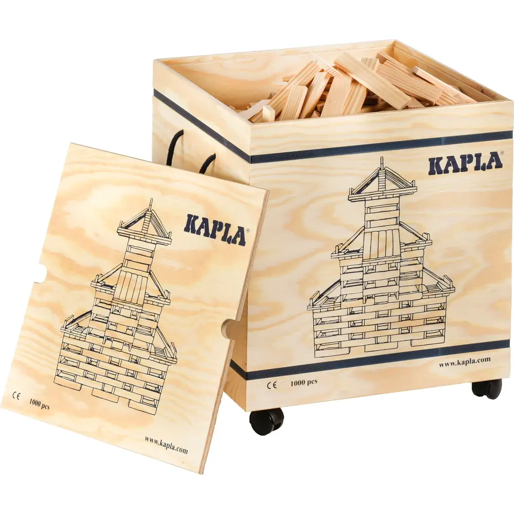 Vedes building set - Kapla 1000 wooden construction blocks toy