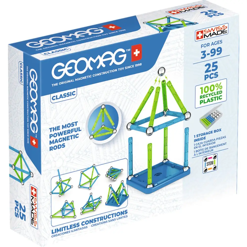 Geomag building set Classic Green Line 25 pieces magnetic toy