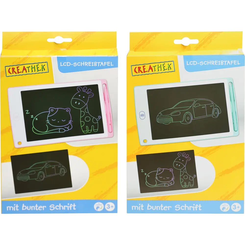 Creathek LCD writing tablet - colorful drawing board for kids
