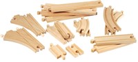 Brio wooden train track expansion set midi - 16-piece rail pack-2