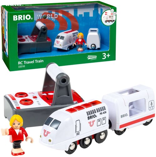 Brio RC locomotive with remote control - white train - 33510 - toy train-2