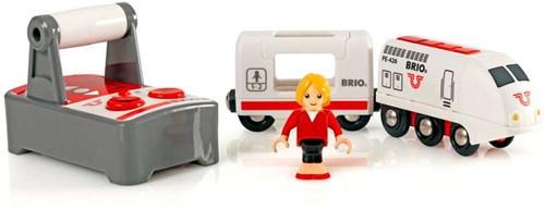 Brio RC locomotive with remote control - white train - 33510 - toy train-3