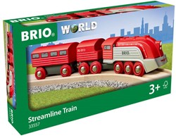 Brio high-speed train toy train red and silver - 33557