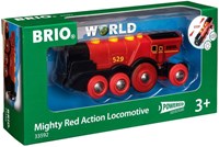 Brio red battery powered locomotive - toy train - 33592