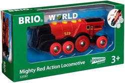 Brio red battery powered locomotive - toy train - 33592