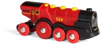 Brio red battery powered locomotive - toy train - 33592-3