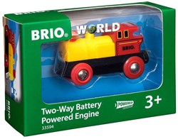 Brio toy battery powered locomotive - red train with light